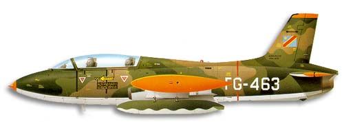Aermacchi M.B.326K/Atlas Impala profile drawing
