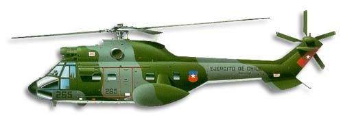 Aerospatiale SA.332 Super Puma profile drawing