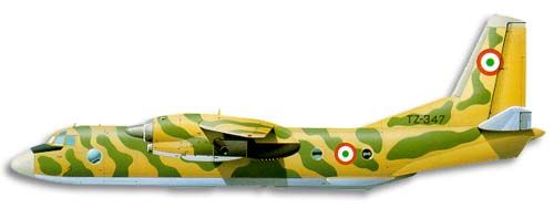 Antonov An-26 Curl profile drawing