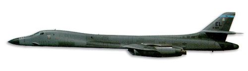 Boeing B-1 Lancer profile drawing