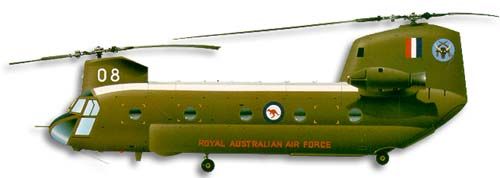 Boeing CH-47 Chinook profile drawing