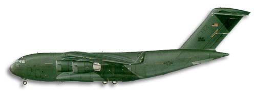 Boeing C-17 Globemaster III profile drawing