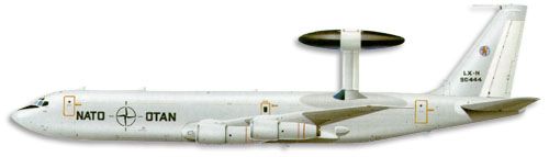 Boeing E-3 Sentry profile drawing