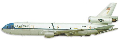 Boeing KC-10A Extender profile drawing