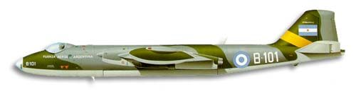 British Aerospace Canberra profile drawing