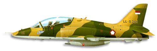 British Aerospace Hawk profile drawing