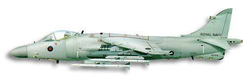 British Aerospace Sea Harrier profile drawing
