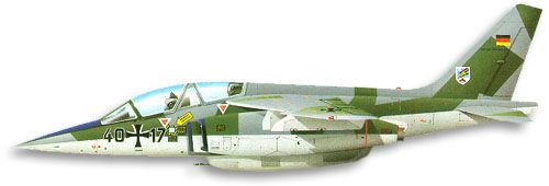 Dornier Alpha Jet profile drawing