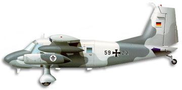 Dornier Do 28 Skyservant profile drawing