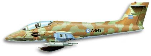 FMA IA 58A Pucara profile drawing