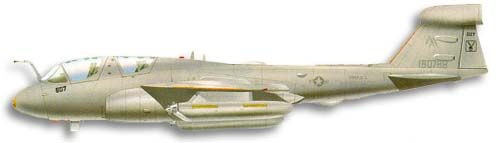 Grumman EA-6 Prowler profile drawing