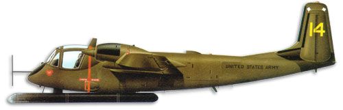 Grumman Mohawk OV-1 profile drawing