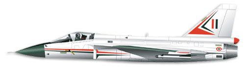 HAL Light Combat Aircraft (LCA) profile drawing
