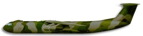 Lockheed Martin C-141 Starlifter profile drawing