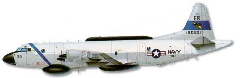 Lockheed Martin EP-3E Aries II profile drawing