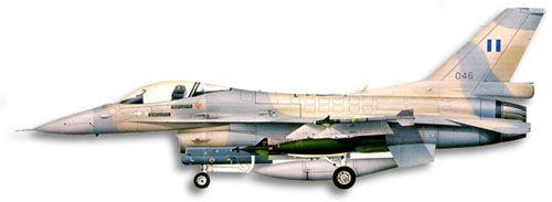 Lockheed Martin F-16C/D Fighting Falcon profile drawing