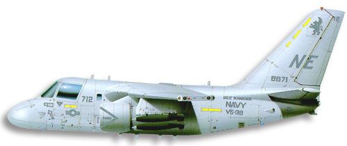 Lockheed Martin S-3 Viking profile drawing