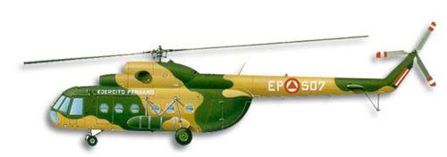 Mil Mi-8 / 17 Hip profile drawing