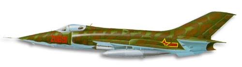 Nanchang Q-5 Fantan profile drawing