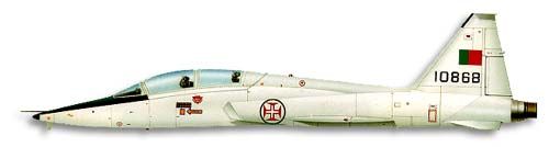 Northrop T-38 Talon profile drawing