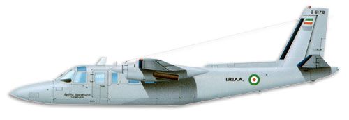 Rockwell International Turbo Commander 690B profile drawing