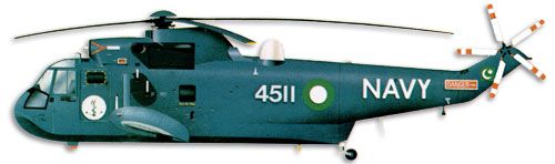 Sikorsky / Westland Sea King profile drawing