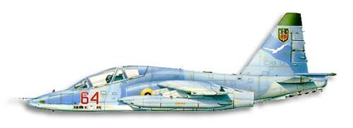 Sukhoi Su-25 Frogfoot profile drawing