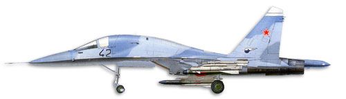 Sukhoi Su-34 Fullback profile drawing