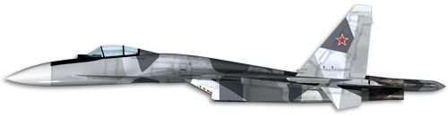 Sukhoi Su-35 Flanker-E profile drawing