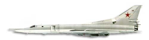 Tupolev TU-22M Backfire profile drawing