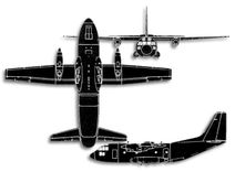 Aeritalia G-222 projection drawing thumbnail
