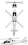 Agusta A 109 projection drawing thumbnail