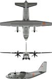 Alenia Aeronautica C-27J Spartan projection drawing thumbnail