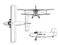 Antonov An-2 Colt projection drawing thumbnail