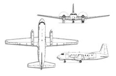 British Aerospace BAE 748 projection drawing thumbnail