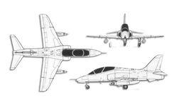 British Aerospace Hawk projection drawing thumbnail