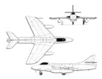 British Aerospace Hunter projection drawing thumbnail