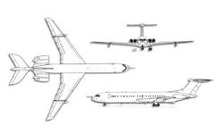 British Aerospace VC10 projection drawing thumbnail