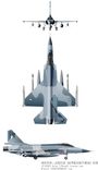 Chengdu JF-17 Xiaolong/Thunder projection drawing thumbnail