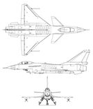 Chengdu J-10 projection drawing thumbnail