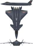 Chengdu J-20 projection drawing thumbnail