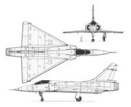 Dassault Mirage 2000 projection drawing thumbnail