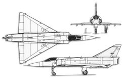 Dassault Mirage 50 projection drawing thumbnail