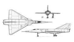 Dassault Mirage IV projection drawing thumbnail