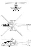 Denel CSH-2 Rooivalk projection drawing thumbnail