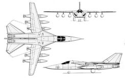 General Dynamics F-111 projection drawing thumbnail