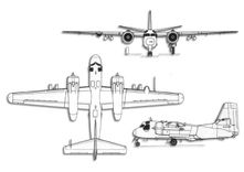 Grumman S-2 Tracker projection drawing thumbnail