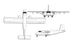 Harbin Y-11 / Y12 projection drawing thumbnail