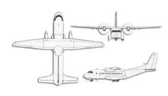 IPTN/CASA CN-235 projection drawing thumbnail