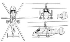 Kamov KA-25 Hormone projection drawing thumbnail